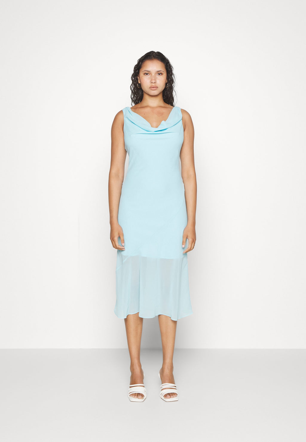 Abercrombie & Fitch COWL NECK MIDI DRESS