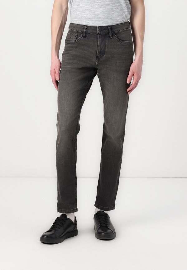 TOM TAILOR JOSH  - Straight leg jeans - used dark stone black denim