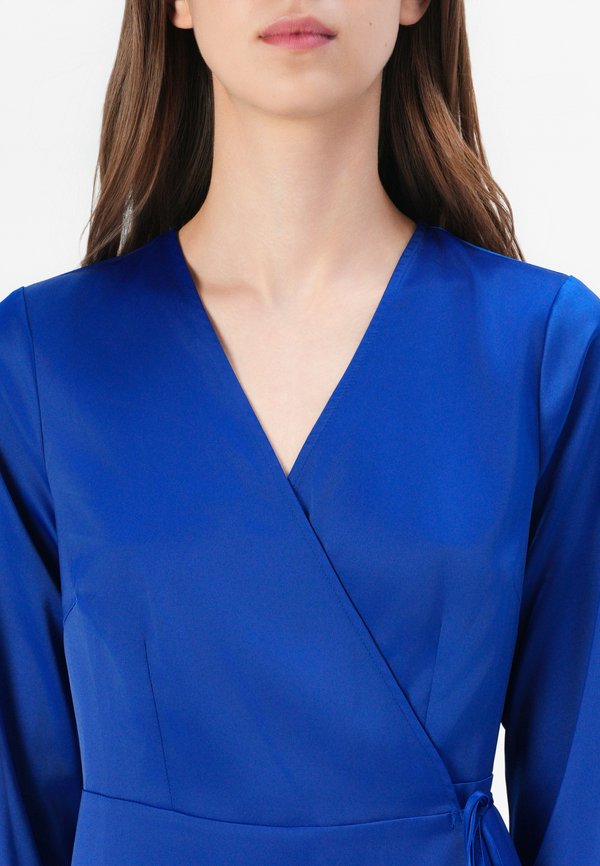 YAS PELLA WRAP MIDI DRESS