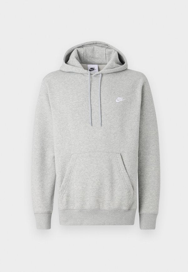 Nike Sportswear M NK CLUB BB PO HOODIE - Hoodie - dark grey heather light smoke grey white