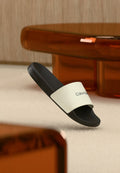Calvin Klein ESS SLIDE MONOBRAND - Pool slides - black/bright white