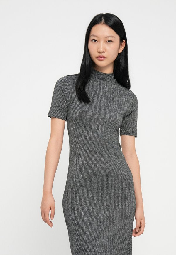 Tommy Hilfiger FESTIVE METALLIC SLIM MIDI BODYCON DRESS