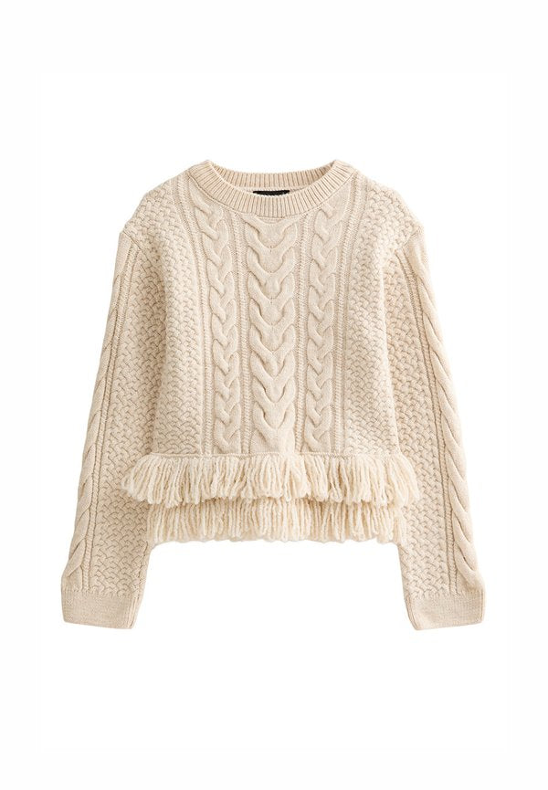 New Look CABLE  FRINGE HEM