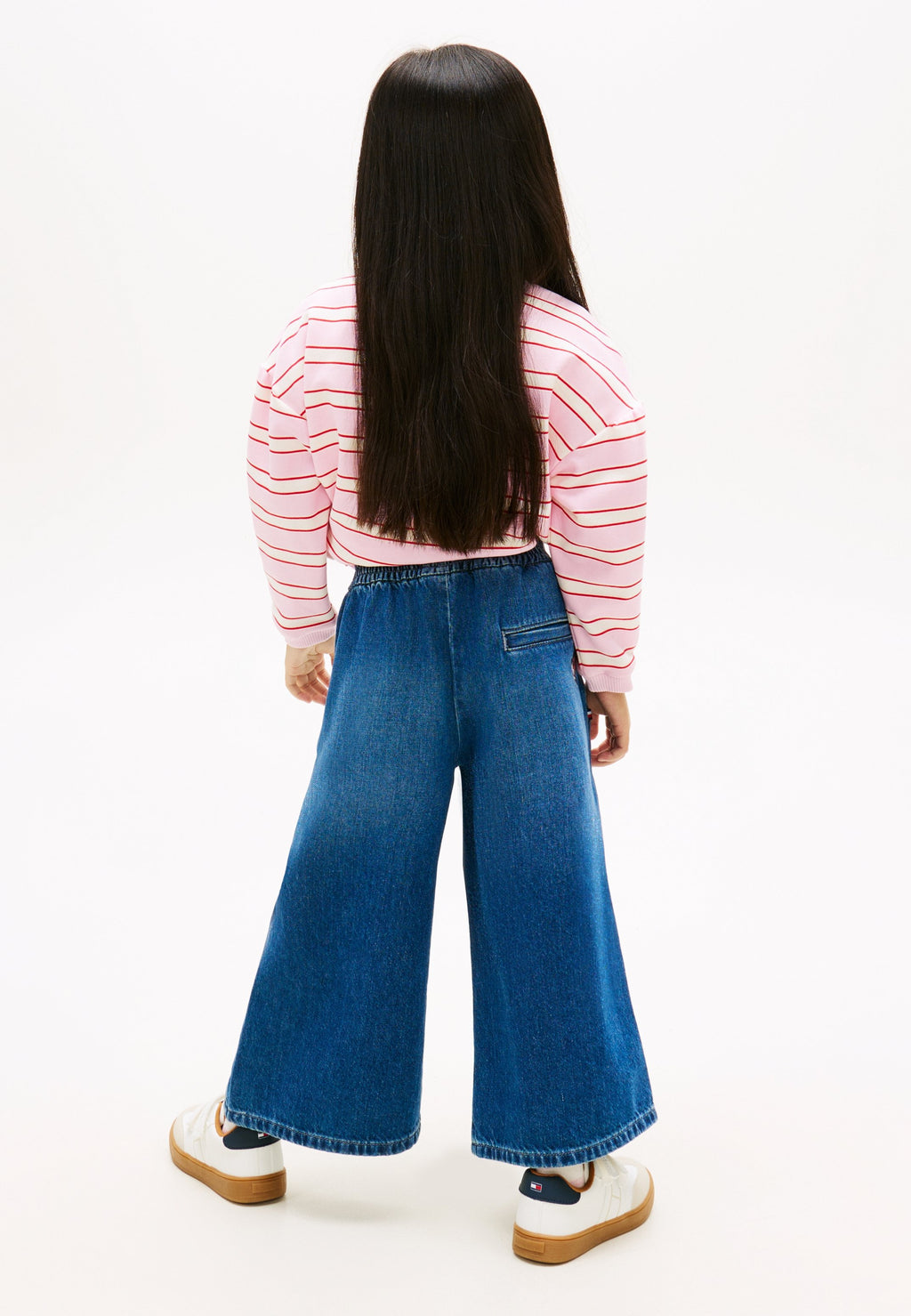WHISKERED DENIM CULOTTES Media 4