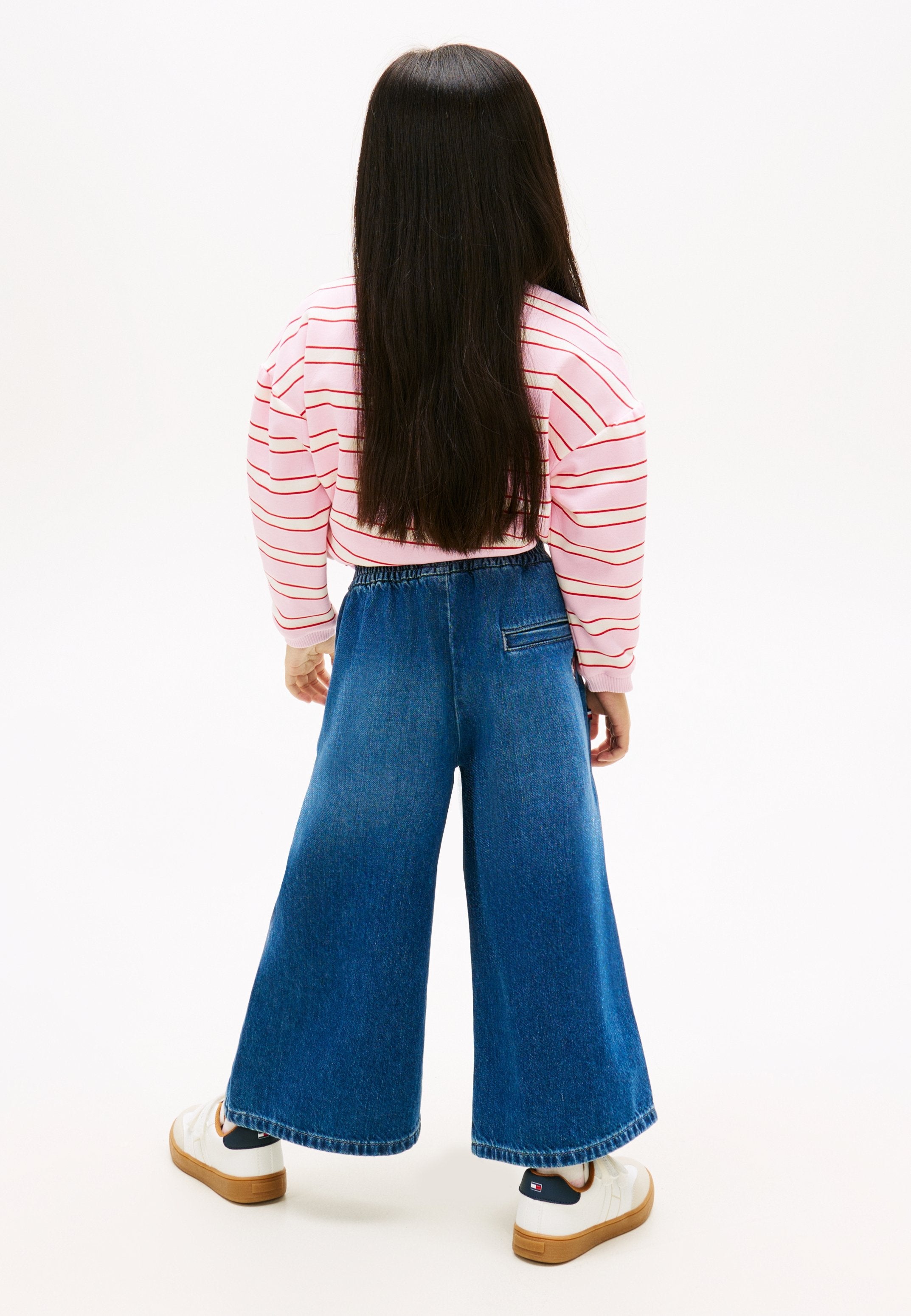 WHISKERED DENIM CULOTTES Media 4