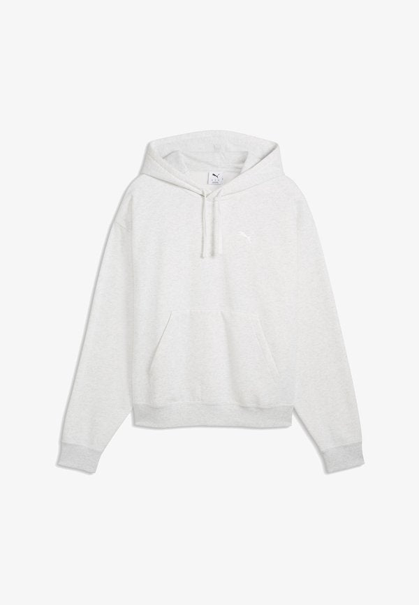 Puma ESSENTIALS OVERSIZED HOODIE - Hoodie - white glow heather