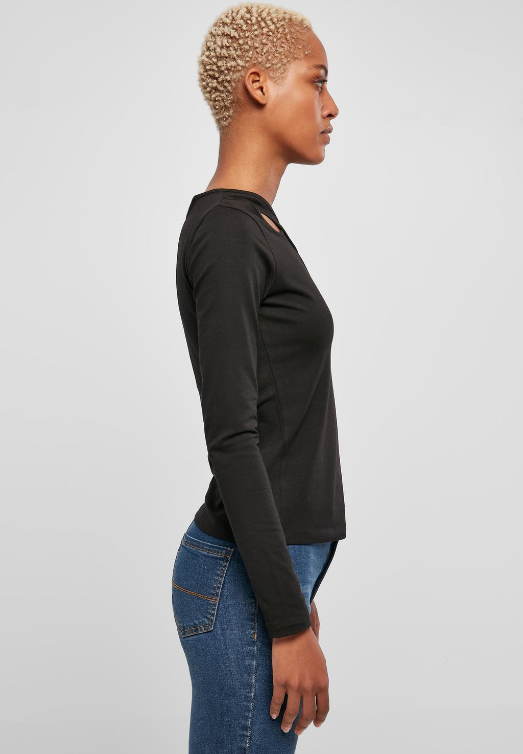 Urban Classics CROSSED CUT OUT LONGSLEEVE