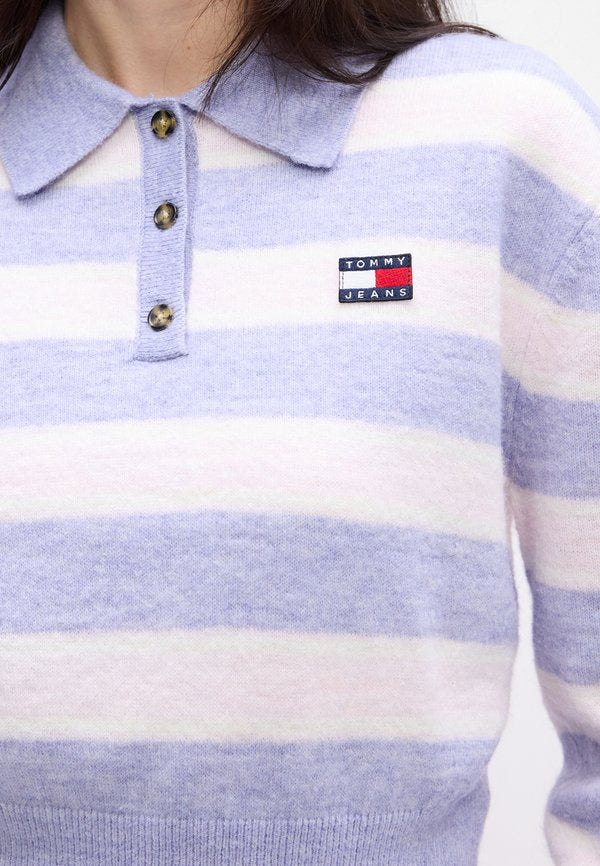 Tommy Jeans TOMMY BADGE POLO JUMPER WITH ALPACA