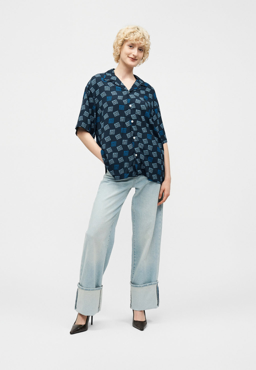 Selected SLHRLXHOTEL AMOUR STAMPS SHIRT