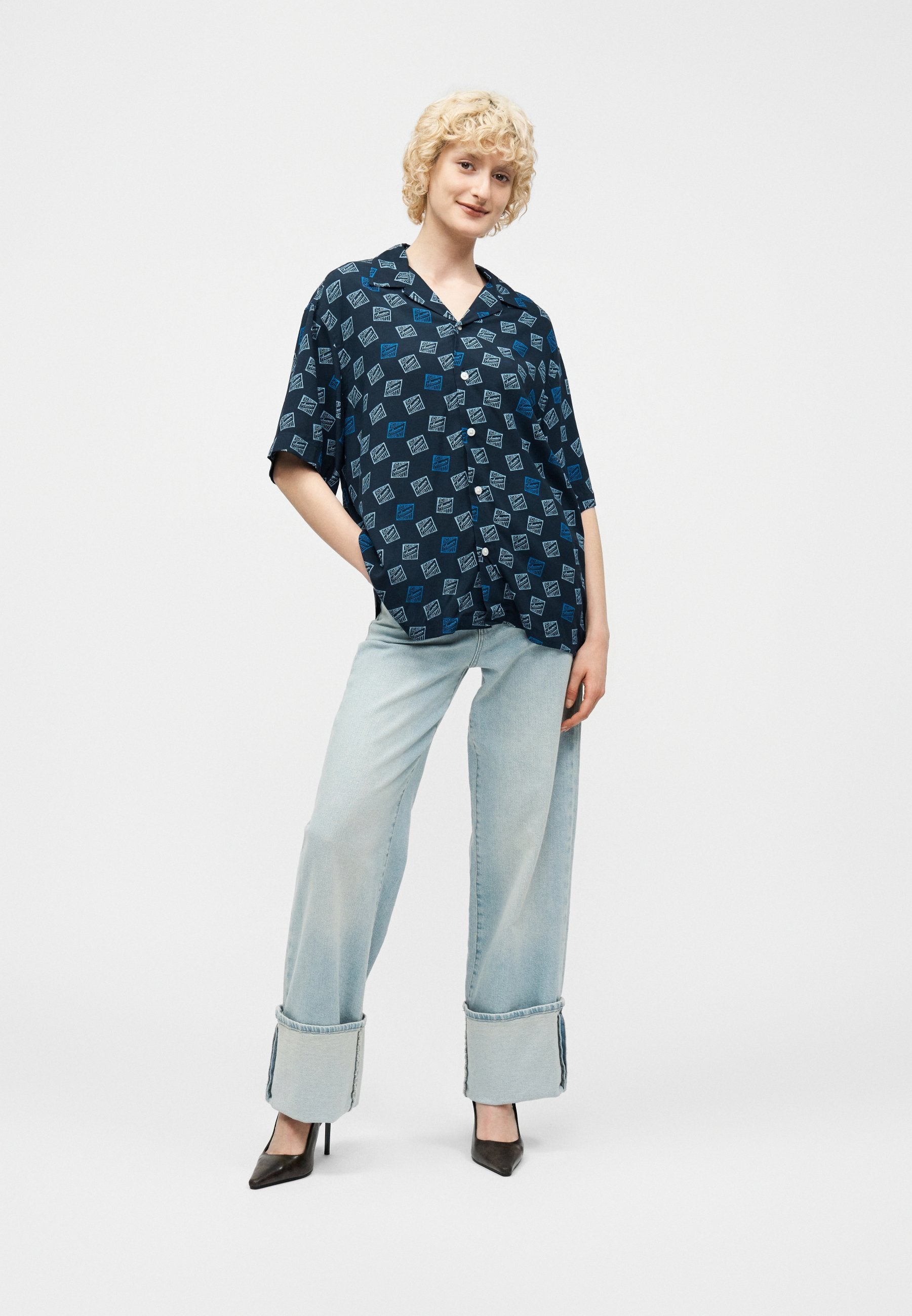 Selected SLHRLXHOTEL AMOUR STAMPS SHIRT