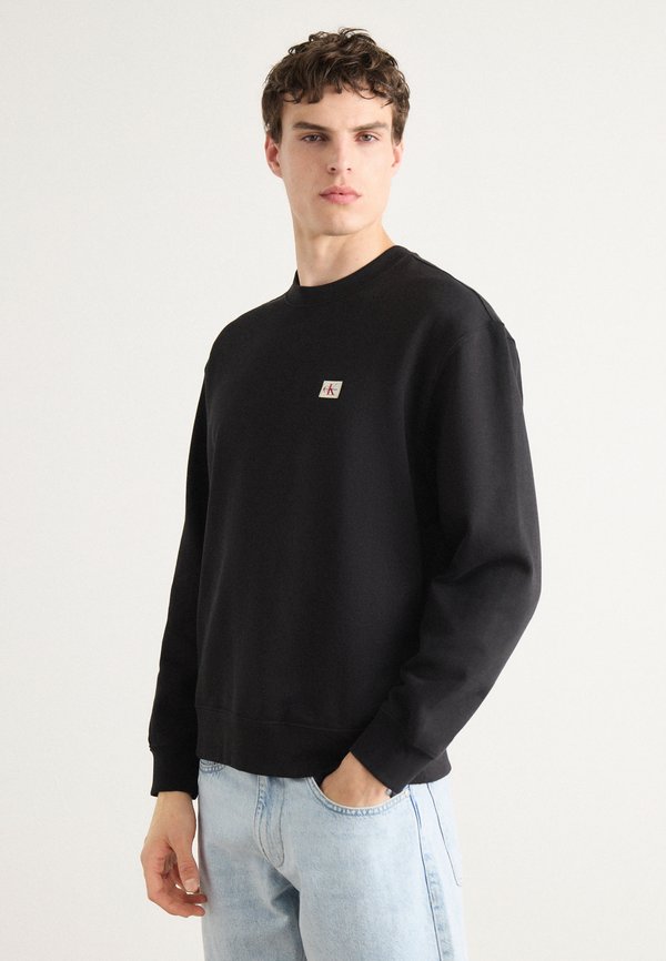 Calvin Klein Jeans BADGE CREWNECK - Sweatshirt - black