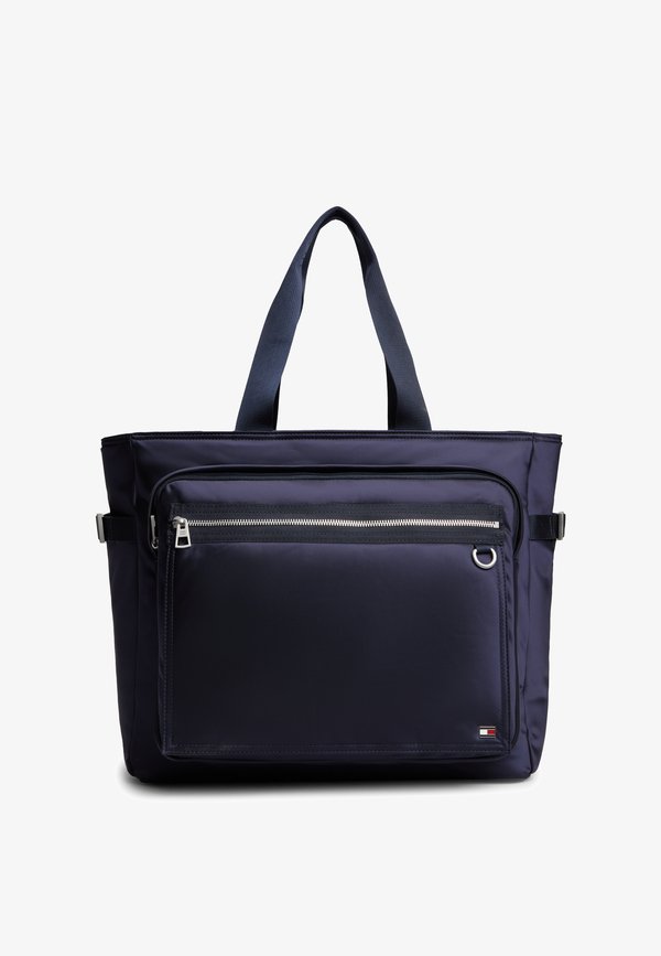 Tommy Hilfiger ENAMEL FLAG TRAVEL WEEKENDER BAG - Weekend bag - space blue