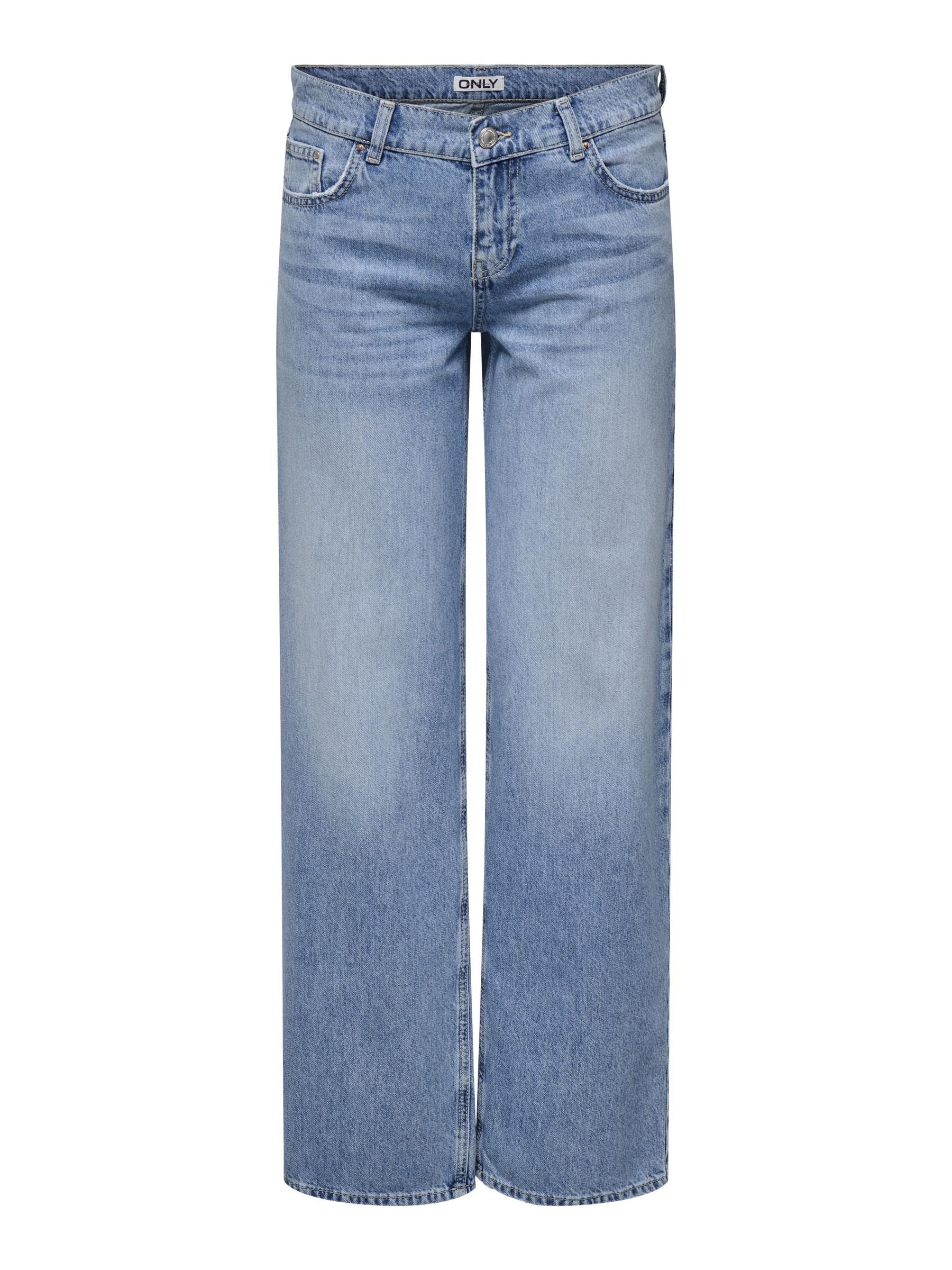 Wide-fit ONLBRENDA Low waist Straight Fit Media 1