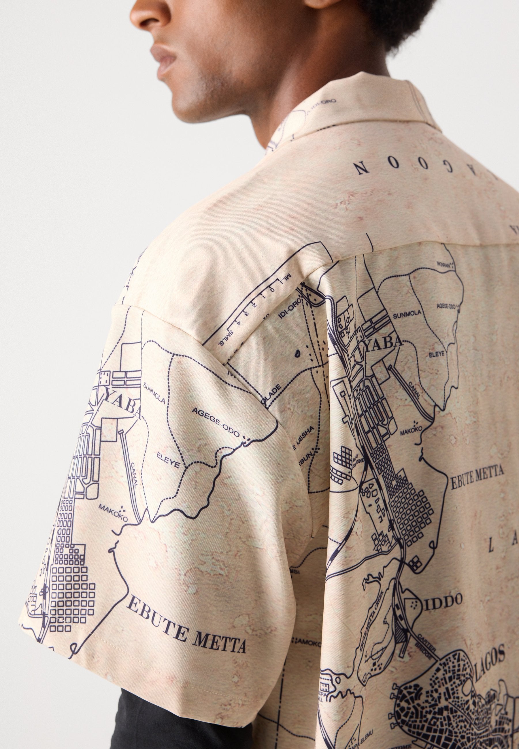 Heathe OLD LAGOS MAP SHIRT