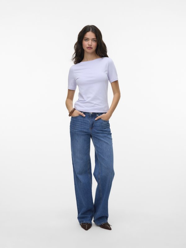 Vero Moda VMPANDA - Basic T-shirt - lila
