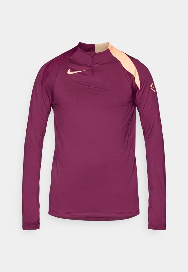 Nike Performance STRIKE T90 - Long sleeved top - bordeaux/orange pulse
