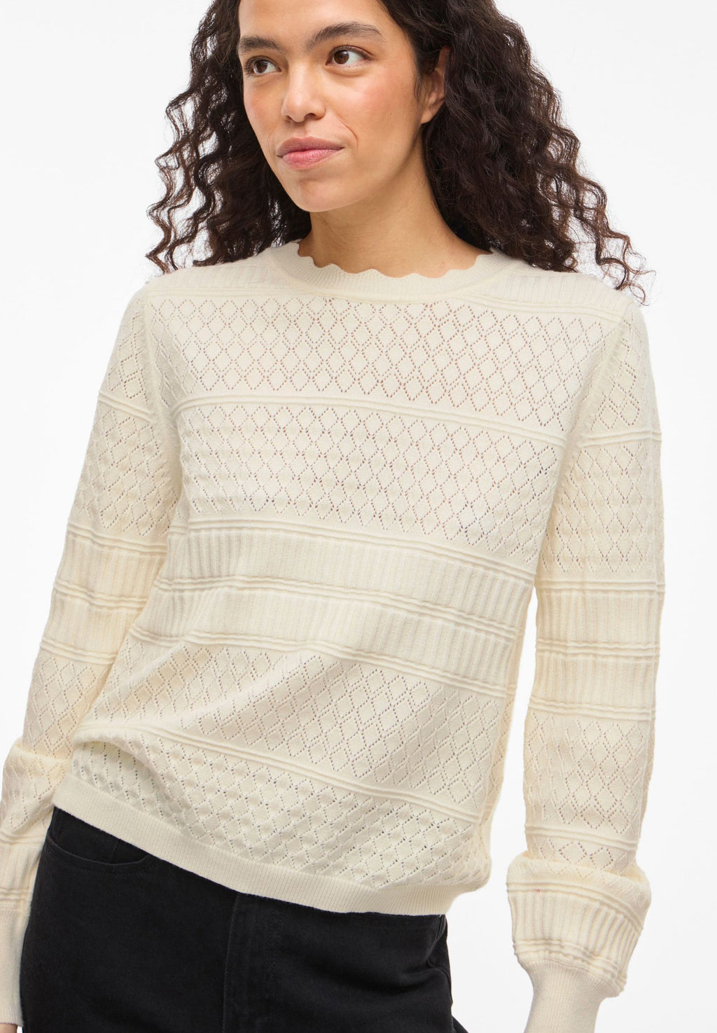 VILA Knitted VIMILOS Pointelle