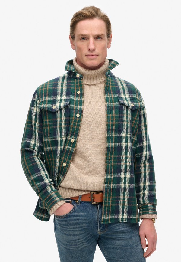 Superdry & Co Shirt - merchant check green