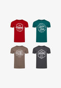 Jack & Jones 4 PACK - PRINT T-SHIRT - JJLINO - Print T-shirt - pack