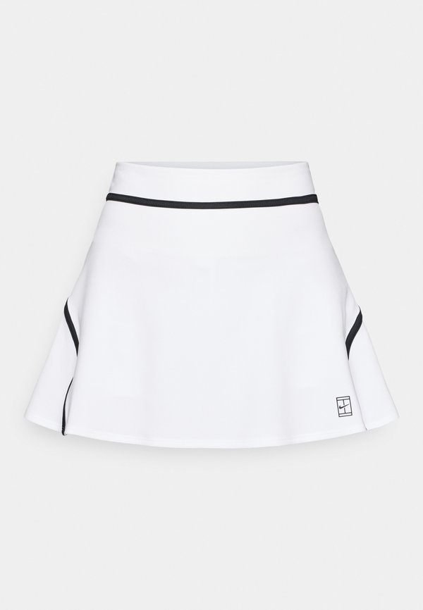 Nike Performance NIKECOURT ADVANTAGE SKIRT NOVELTY - Sports skirt - white/black