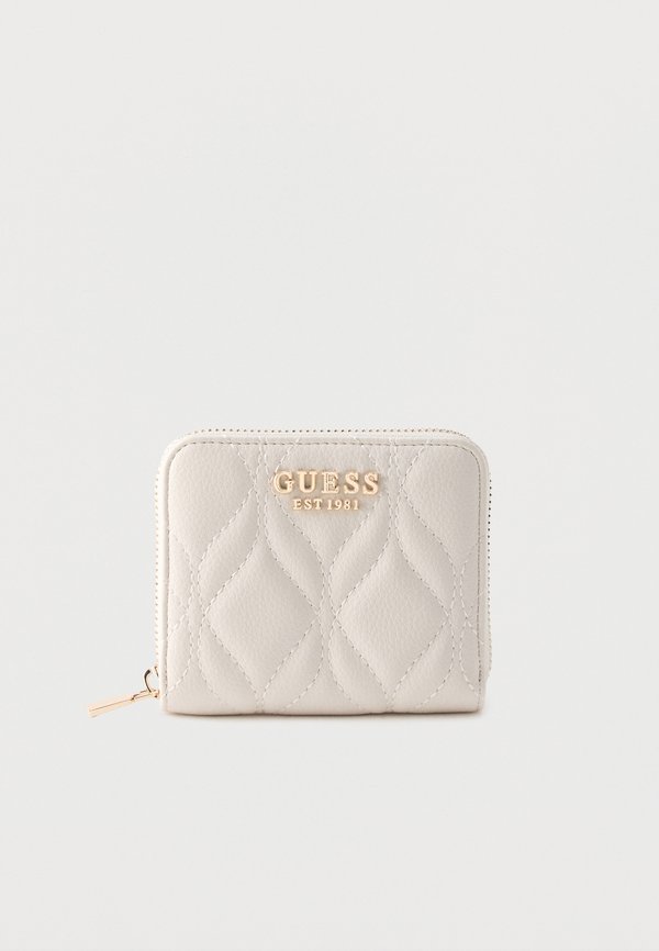 Guess MAXINE SLG SMALL ZIP AROUND - Wallet - off-white