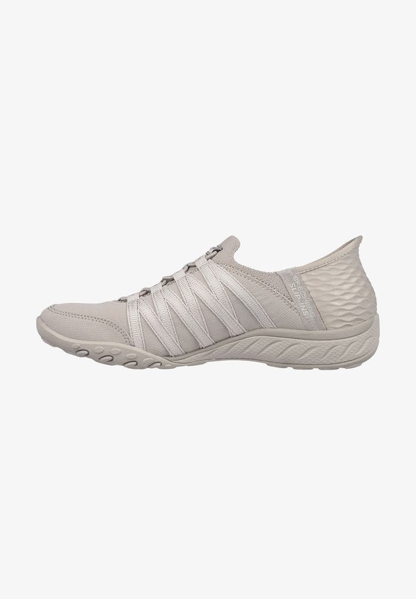 Skechers SLIP-INS: BREATHE-EASY ROLL-WITH-ME  - Trainers - tpe taupe