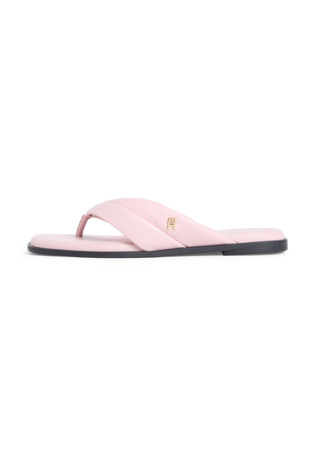 LEATHER TOE POST FLAT SANDALS Media 1