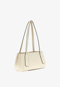 Guess BROOKE OFF VAR - Handbag - mottled beige