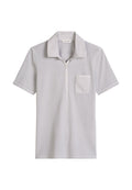 Marc O'Polo MARC O'POLO KURZARM POLOSHIRT SLIM MIT MATERIAL-MIX-DETAILS