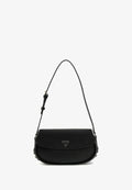 Guess DANYA FLAP SHOULDER - Handbag - black