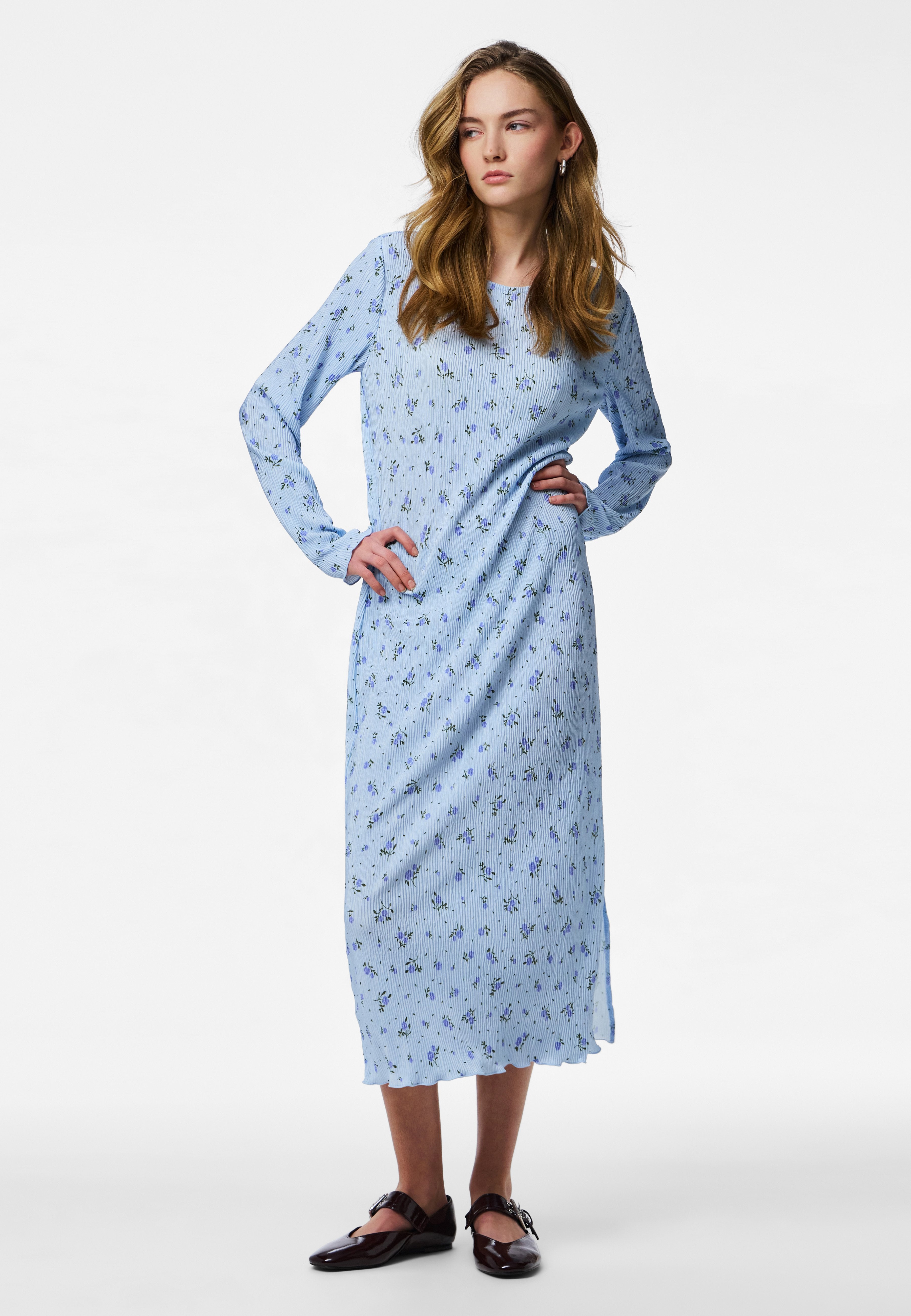Pieces PCFLORA LS MIDI DRESS JRS NOOS BC