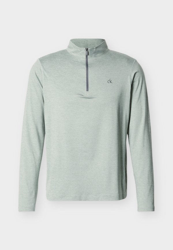 Calvin Klein Golf CRUISE ZIP - Long sleeved top - sage
