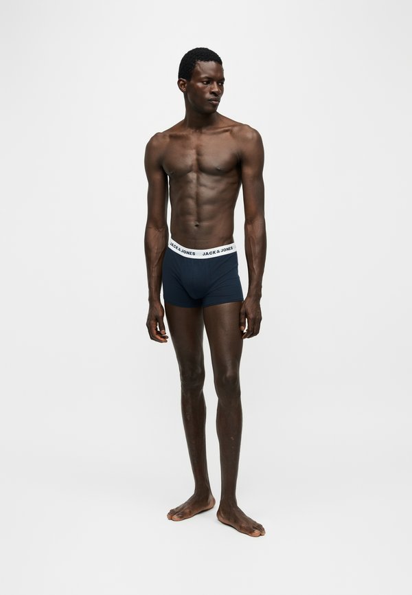 Jack & Jones JACBASIC TRUNKS 7 PACK - Trunks - light grey melange/navy blazer/black
