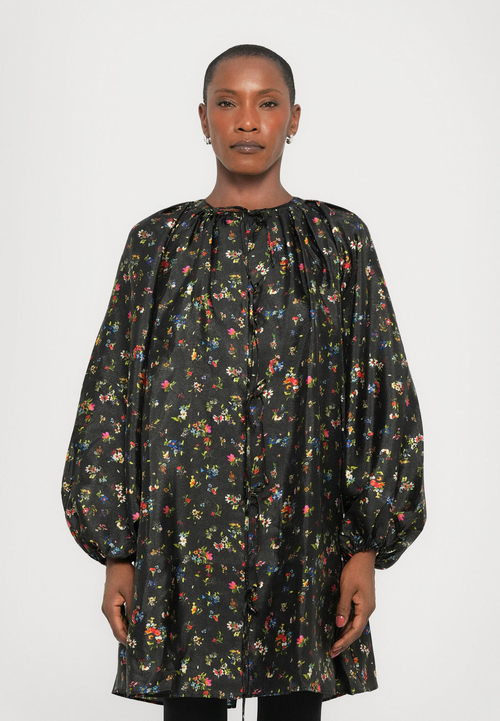 Stine Goya FLAT TEXTURED VOLUMINOUS BOW DRESS