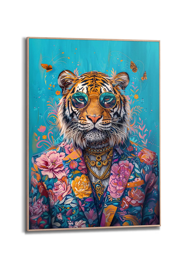 Orange Wallz DANDY FLORAL TIGER
