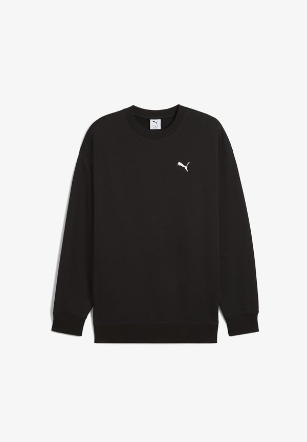 Puma WARDROBE ESS RELAXED RUNDHALS - Sweatshirt - black