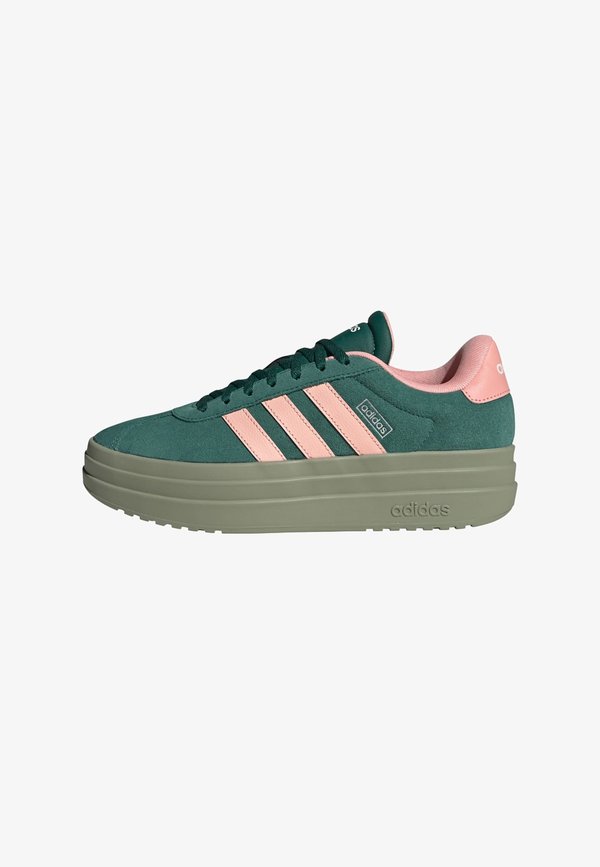adidas Sportswear ADIDAS SPORTSWEAR VL COURT BOLD SHOES - Trainers - collegiate green   haze coral   semi frozen turbo