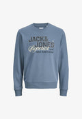 Jack & Jones LOGO PRINT - Sweatshirt - blue mirage