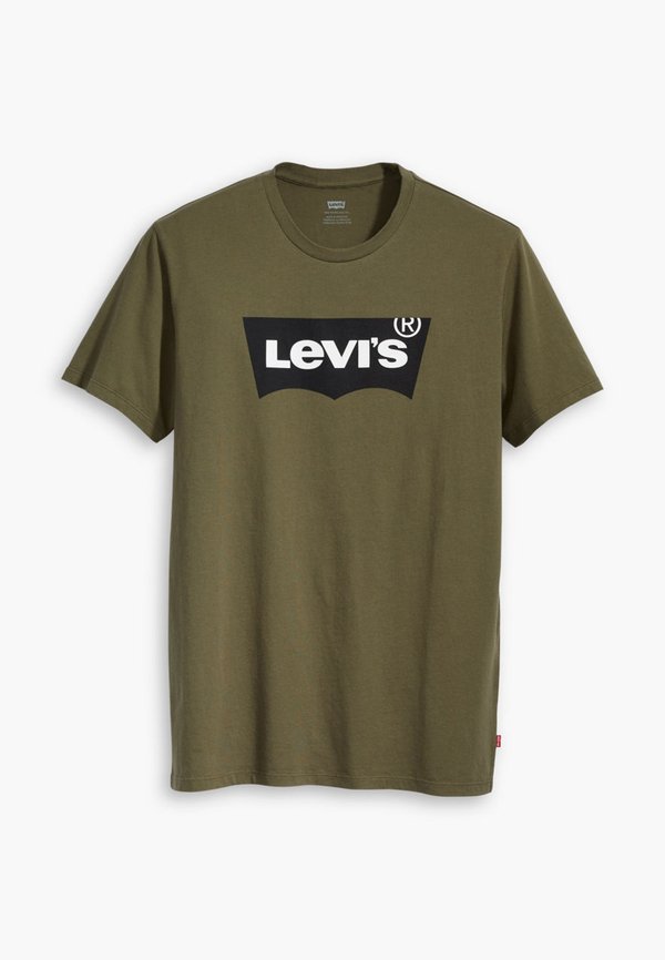 Levi's® HOUSEMARK GRAPHIC TEE - Print T-shirt - tech olive night