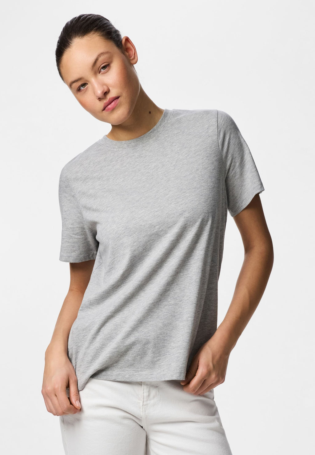 Pieces PCRIA SS SOLID TEE JRS NOOS BC