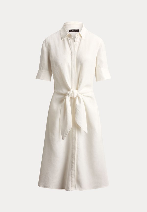 Lauren Ralph Lauren Petite TIE FRONT LINEN SHIRTDRESS