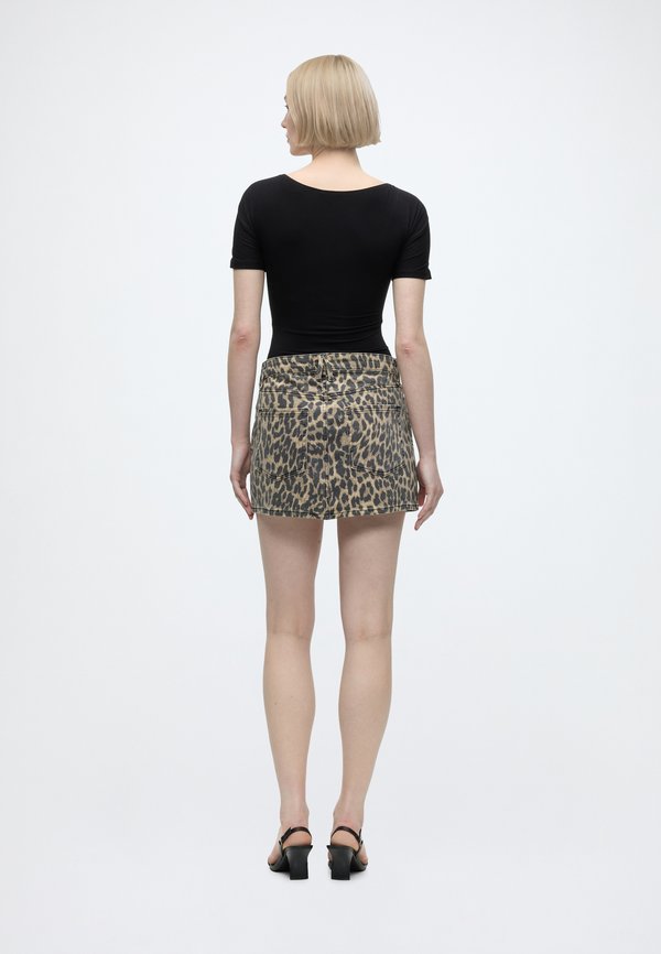 Good American LEOPARD GOOD 90S MINI SKIRT