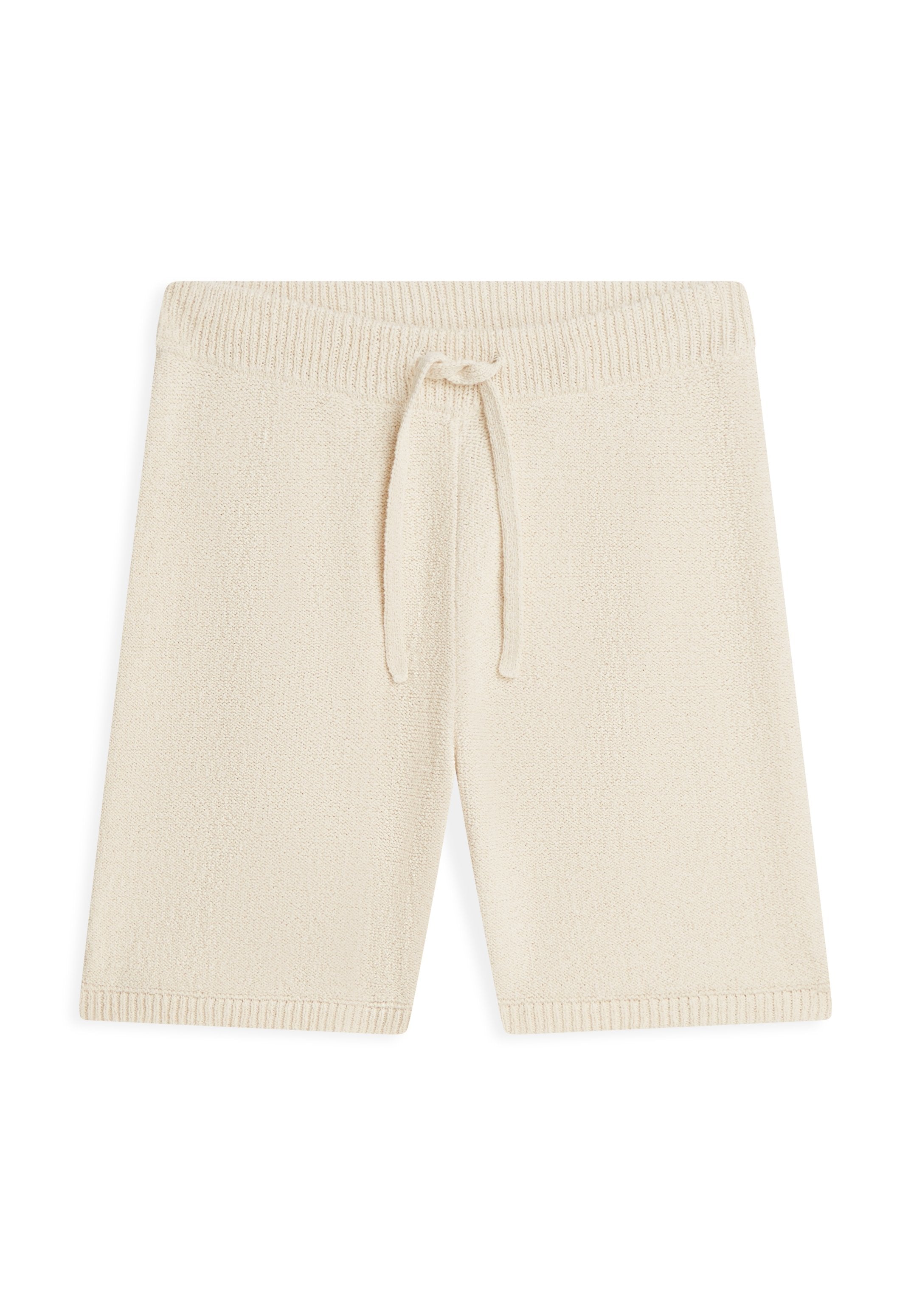 KNIT RELAXED DRAWSTRING SHORTS Media 1
