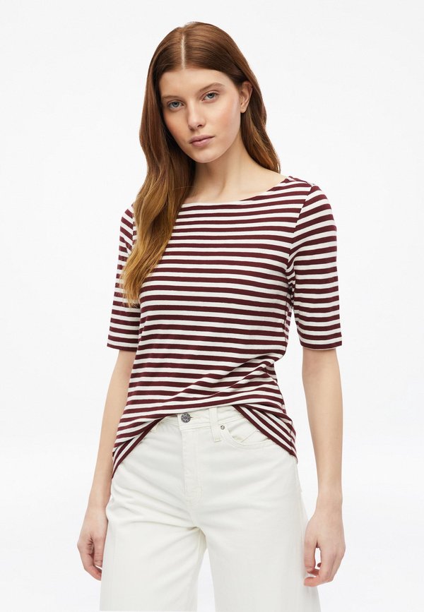 s.Oliver T-SHIRT - Print T-shirt - bordeaux