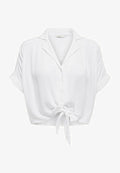 ONLY ONLPAULA - Button-down blouse - white