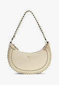 Guess PETRA HOBO SHOULDER BAG - Handbag - bone