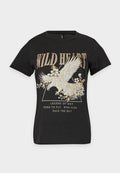 ONLY ONLLUCY REG S/S TOP JRS NOOS - Print T-shirt - black