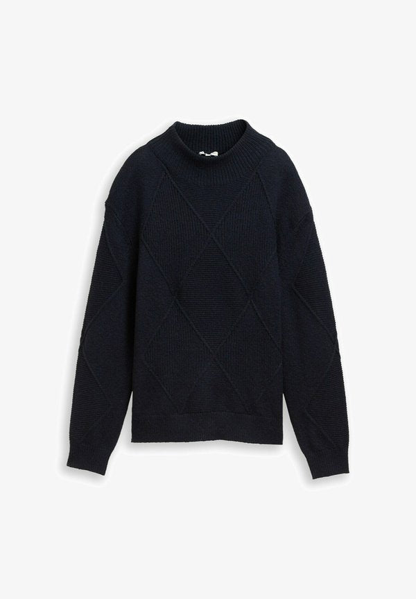 TOM TAILOR FUNNEL NECK - Jumper - sky captain blue