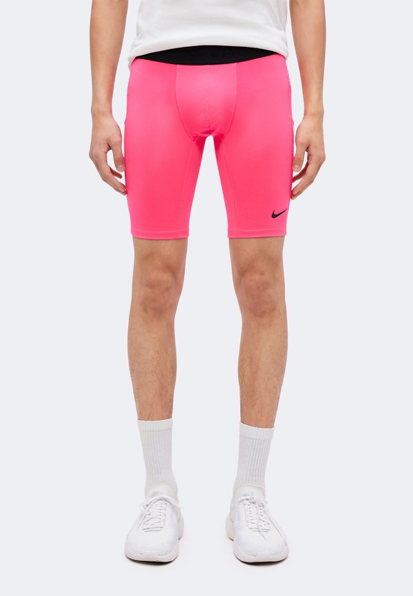Nike Performance LONG SHORT - Leggings - hyper pink/black