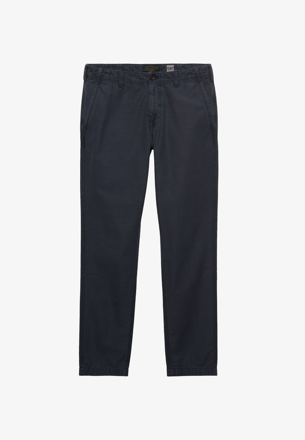 Superdry & Co SUPERDRY TAPERED WASHED CHINO TROUSERS.. - Trousers - blackboard